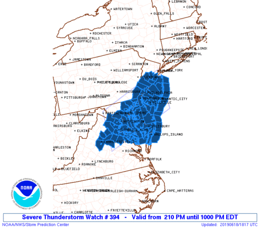 Severe thunderstorm watch
